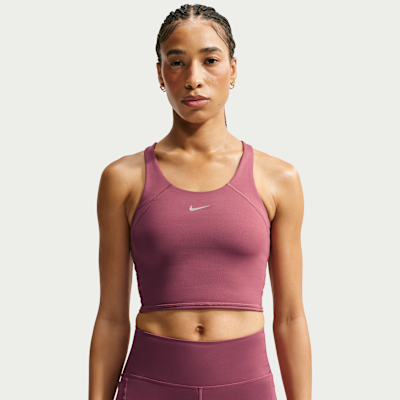 Nike Tempo Orta Destekli Crop Spor Sütyenli Kadın Atleti