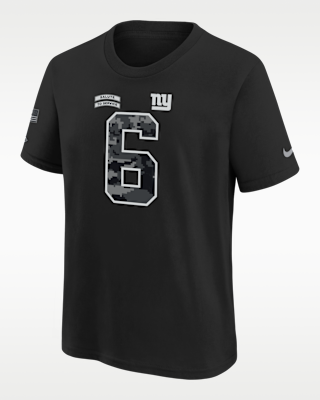 Детская футболка Jaxson Dart New York Giants Salute to Service Big Kids' Nike NFL
