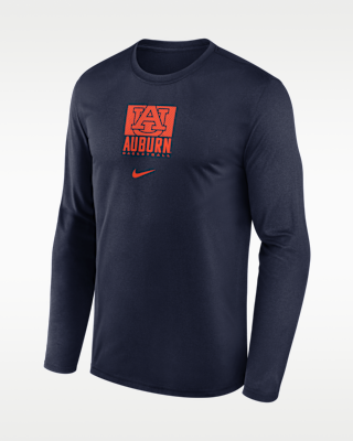 Мужская футболка Auburn Courtside Nike Dri-FIT College Long-Sleeve