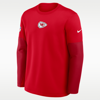 Kansas City Chiefs Scripted To Win Sideline Coach Men's Nike Therma-FIT NFL Long-Sleeve T-Shirt