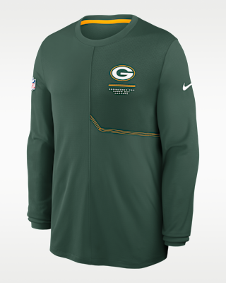 Мужские  Green Bay Packers Sideline Coach Nike Dri-FIT NFL Long-Sleeve Top