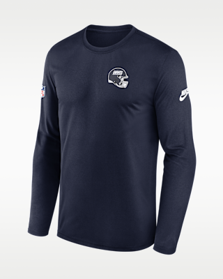 Мужская футболка New York Giants Alt Legend Small Logo Nike Dri-FIT NFL Long-Sleeve