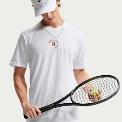 NikeCourt Dri-FIT Erkek Tenis Tişörtü