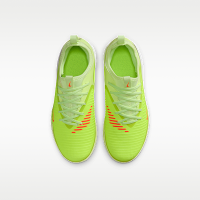 Tacos de fútbol para cancha cubierta para niños grandes Nike Jr. Phantom 6 Low Academy