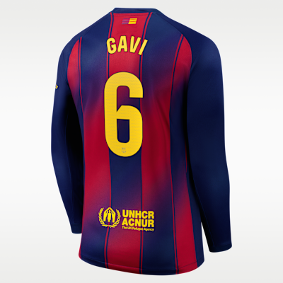 Gavi Barcelona 2025/26 Stadium Home Men's Nike Dri-FIT Soccer Jersey
