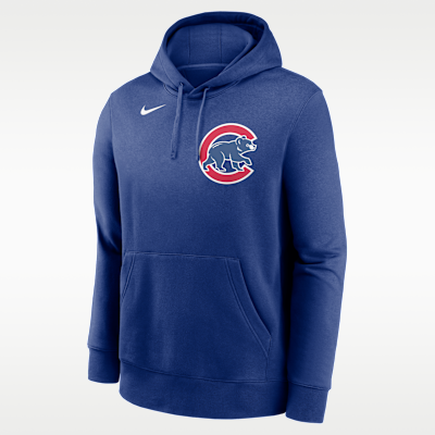 Sudadera con gorro sin cierre Nike de la MLB para hombre Dansby Swanson Chicago Cubs Club