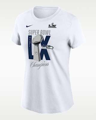 Женская футболка Seattle Seahawks Super Bowl LX Champions Lombardi Trophy Nike NFL