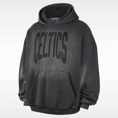Nike Boston Celtics Standard Issue Therma-FIT Fleece Washed Erkek Kapüşonlu Basketbol Üstü