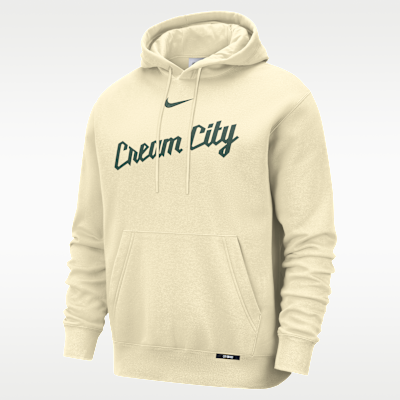 Milwaukee Bucks City Edition Men's Nike Basketball Club Pull-Over Hoodie