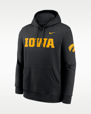 Мужское худи Iowa Sideline Club Nike College Pullover Hoodie
