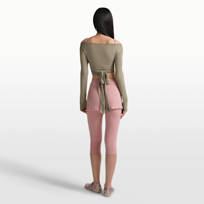 Haut cache-cœur à manches longues NikeSKIMS Stretch Knit pour femme