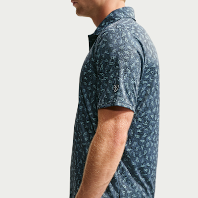 Nike Par Dri-FIT Grass Print Erkek Golf Polo Üstü görsel 2