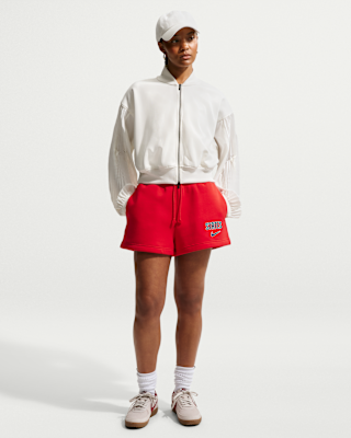 Женские шорты USMNT Phoenix Fleece Nike Soccer High-Waisted Shorts