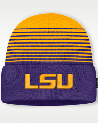 Женские LSU Sideline Utility Nike College Cuffed Beanie