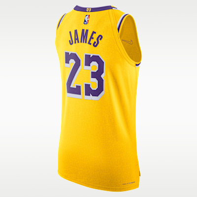 Jersey Nike Dri-FIT ADV de la NBA Authentic para hombre Los Angeles Lakers Icon Edition