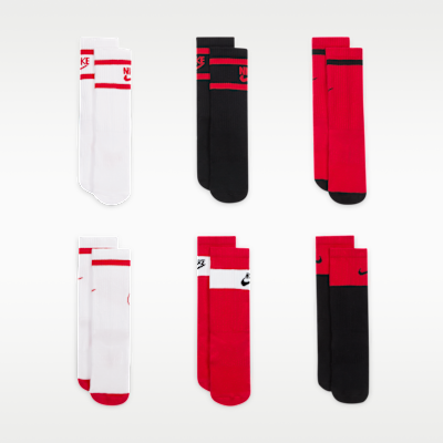 Calcetines largos con amortiguación para niños Nike Everyday (6 pares)