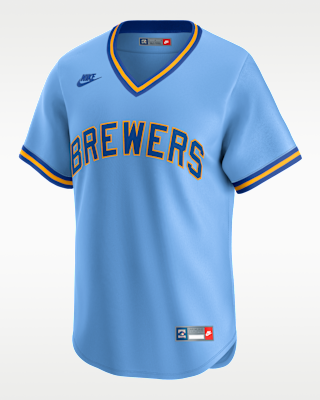 Мужские джерси Milwaukee Brewers Cooperstown Nike Dri-FIT MLB Limited Jersey