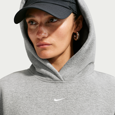 Nike Studio Fleece Orta Kalınlıkta Kapüşonlu Kadın Sweatshirt'ü görsel 3