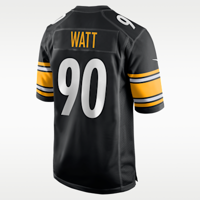 Jersey de juego Nike para hombre T.J. Watt Pittsburgh Steelers