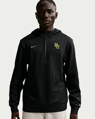 Мужское худи Baylor Bears Nike NCAA Basketball Coaches' Pullover Hoodie для баскетбола