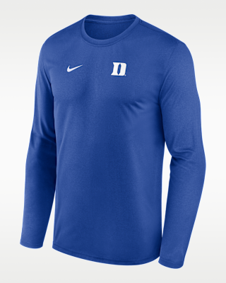 Мужская футболка Duke Sideline Legend Small Logo Nike Dri-FIT College Long-Sleeve