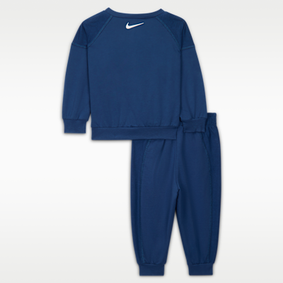 Nike E1D1 Baby (12-24M) French Terry 2-Piece Graphic Crew Set