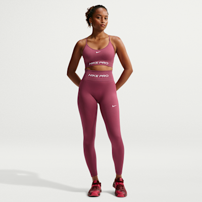 Nike Pro Seamless Hafif Destekli Pedli Kadın Spor Sütyeni görsel 4