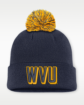 Женские West Virginia Peak Nike College Cuffed Beanie