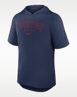 Мужская футболка Boston Red Sox Arched Wordmark Nike Dri-FIT MLB Hooded