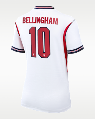 Женские джерси Jude Bellingham England National Team 2026 Stadium Home Nike Dri-FIT Soccer Jersey