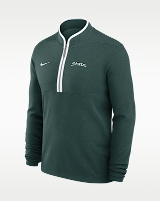Мужские  Michigan State Courtside Nike Dri-FIT College Half-Zip Top