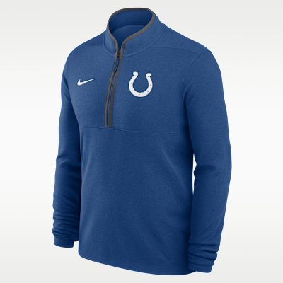 Indianapolis Colts Logo Victory Men's Nike Dri-FIT NFL 1/2-Zip Long-Sleeve Top