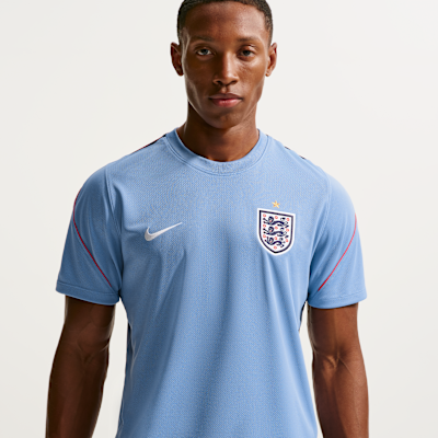 Nike İngiltere Strike Nike Dri-FIT Kısa Kollu Erkek Futbol Üstü
