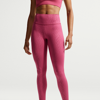 Nike Universa Yüksek Belli Baskılı Bilek Üstü Ön Dikişsiz Kadın Taytı görsel 2