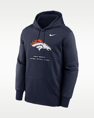 Мужское худи Denver Broncos Nike Therma NFL Pullover Hoodie