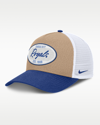 Мужские  Kansas City Royals Rise Nike MLB A-Frame Trucker Adjustable Hat