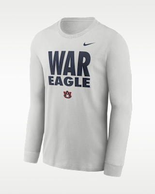 Мужская футболка Auburn Sideline Slogan Nike Dri-FIT College Long-Sleeve