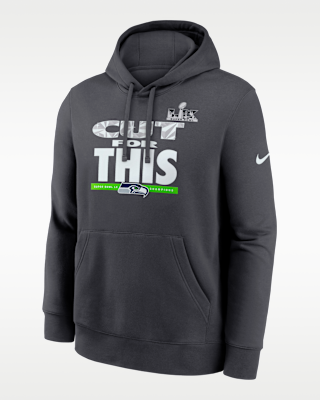 Мужское худи Seattle Seahawks Super Bowl LX Champions Pickoff Move Parade Club Nike NFL Pullover Hoodie