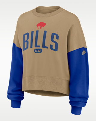 Женские  Buffalo Bills Rewind Nike NFL Pullover Crew