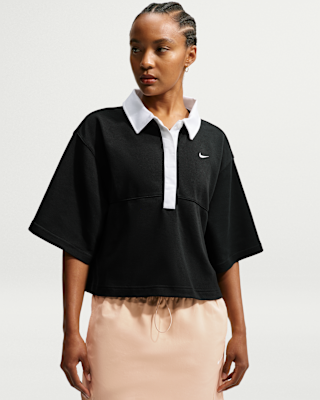 Женские шорты Nike Sportswear Oversized Short-Sleeve Polo
