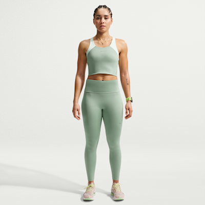 Nike Tempo Orta Destekli Crop Spor Sütyenli Kadın Atleti görsel 4