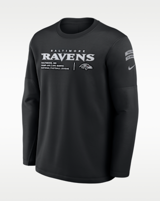 Мужские  Baltimore Ravens Salute to Service Sideline Coaches Nike NFL Pullover Crew