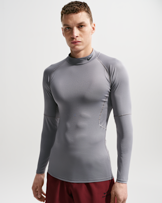 Мужские  Nike Pro Dri-FIT Fitness Mock-Neck Long-Sleeve Top для тренировок