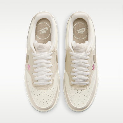 Nike Court Vision Low SE "Stitched Floral" Kadın Ayakkabısı görsel 4