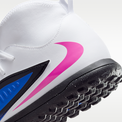 Tacos de fútbol para pasto sintético (turf) Nike Phantom 6 High Club