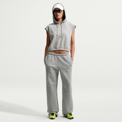 Nike Studio Fleece Orta Kalınlıkta Normal Belli Açık Paçalı Kadın Eşofman Altı
