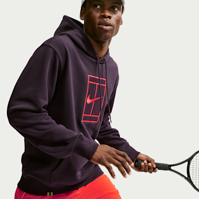 NikeCourt Slam Dri-FIT Fleece Erkek Kapüşonlu Tenis Üstü görsel 3