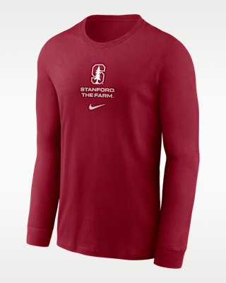Мужская футболка Stanford Sideline Nike Dri-FIT College Long-Sleeve