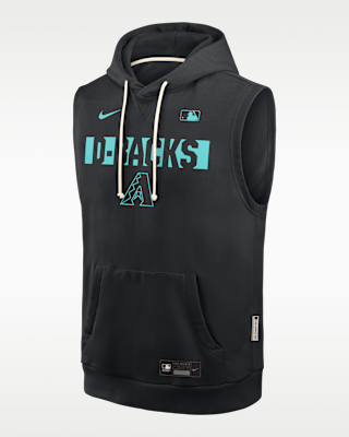 Мужское худи Arizona Diamondbacks Authentic Collection Standard Issue Nike Dri-FIT MLB Sleeveless Pullover Hoodie