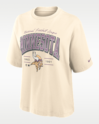 Женская футболка Minnesota Vikings Vintage Mod Boxy Nike NFL
